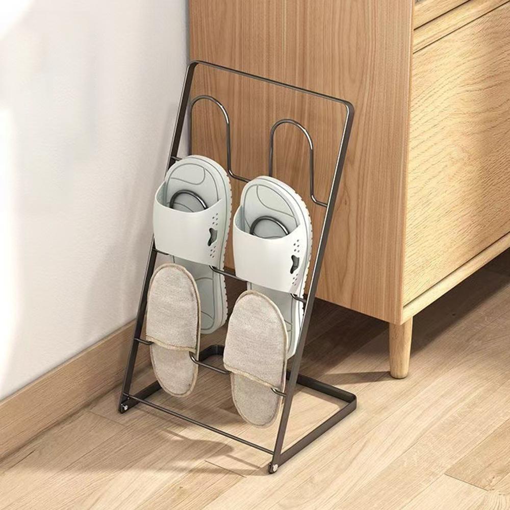 Foldable Shoe Cabinet - Space Saving Shoe Rack Organizer for Entryway, Bathroom, Dorm | Multi-Layer Shoe Shelf Storage with Door