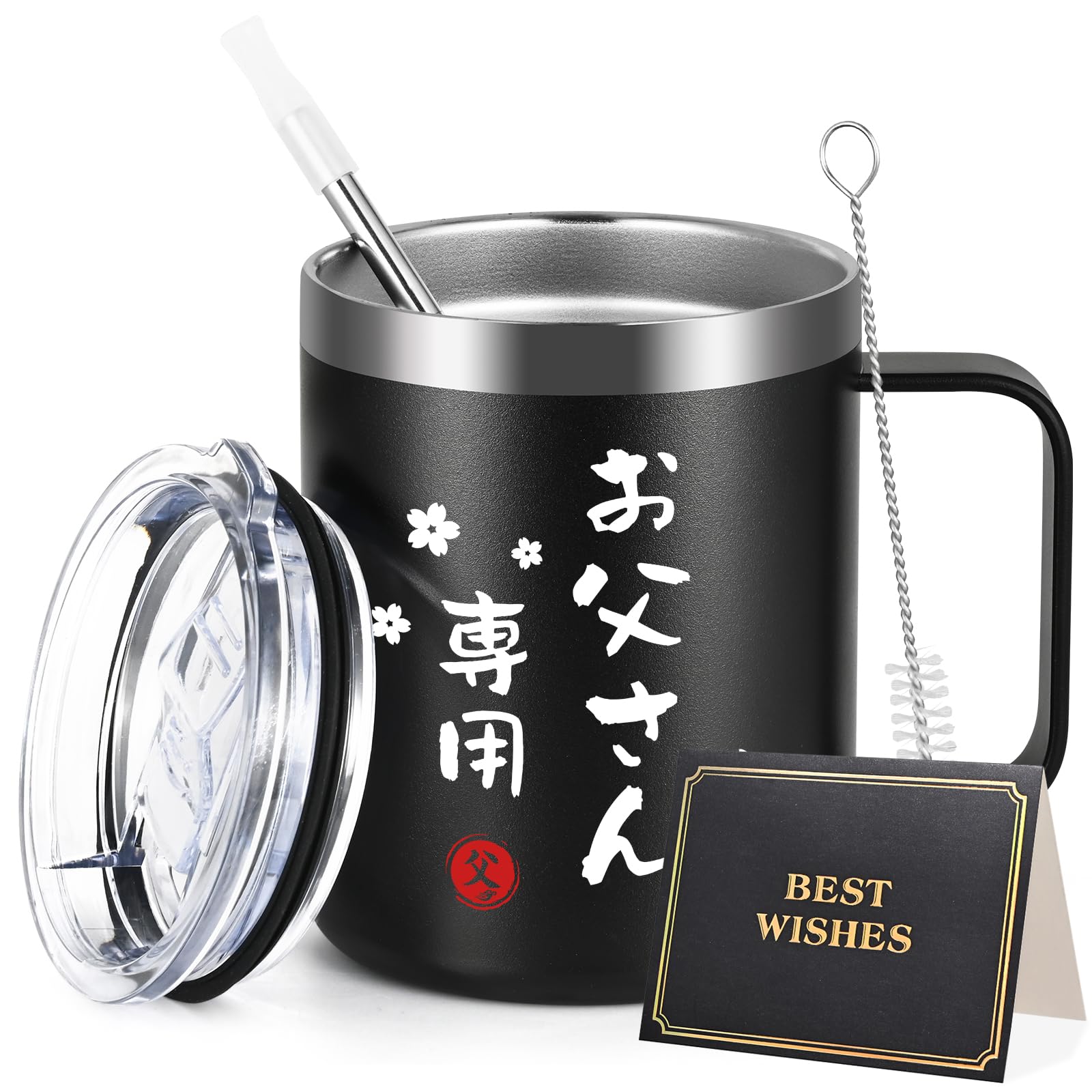 

Livole Day Birthday Gift for Respect for the Aged Day Vacuum Insulated Mug with Keeps Drinks Hot or Stainless Steel Coffee Vacuum Insulated Perfect чёрный