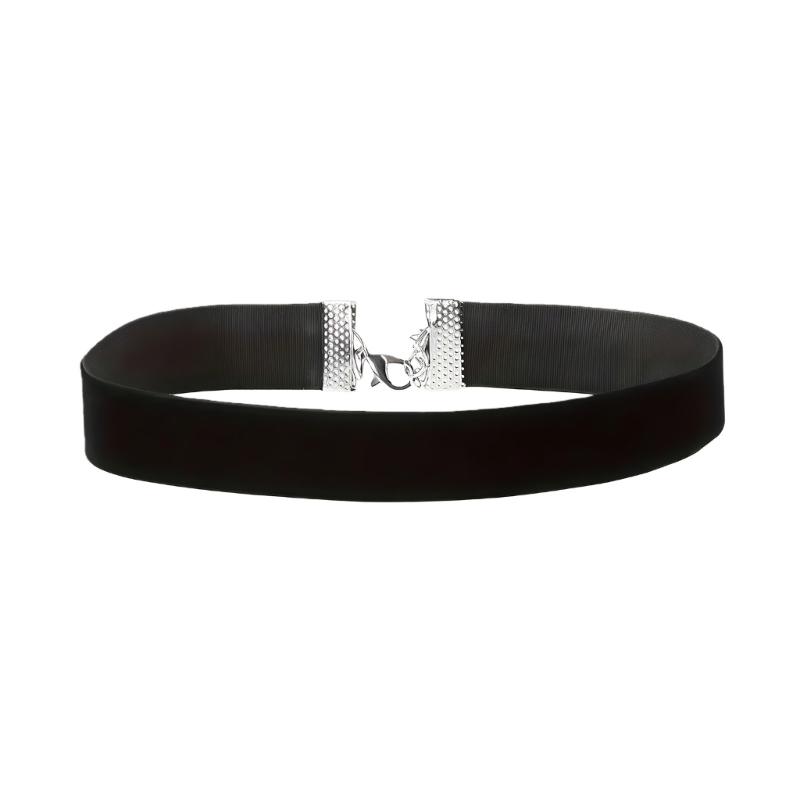 

Gothic Elegant Velvets Ribbon Necklace with Adjustable Design Mysterious Vintage Accessory for Parties and Daily Wear 10MM