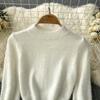 Autumn And Winter Fashion Short Long-Sleeved Knitted Sweater + Hip Short Skirt Two-Piece Set