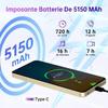 Refurbished - OUKITEL C26 Téléphone Portable, Android 16 16GO RAM+128GO ROM Smartphone 6,63"HD 5150mAh, Empreinte Digitale/Face ID/GPS,Violet