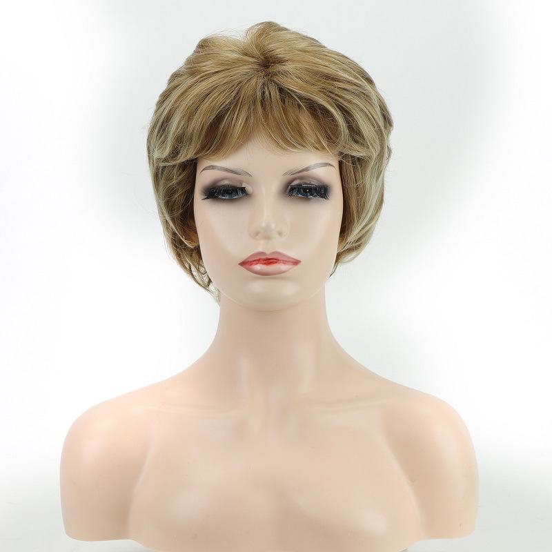 

Синтетические короткие парики для женщин Рыжий парик Пикси стрижка парик Хэллоуин Косплей Вечеринка Костюм Натуральные прически коричневый