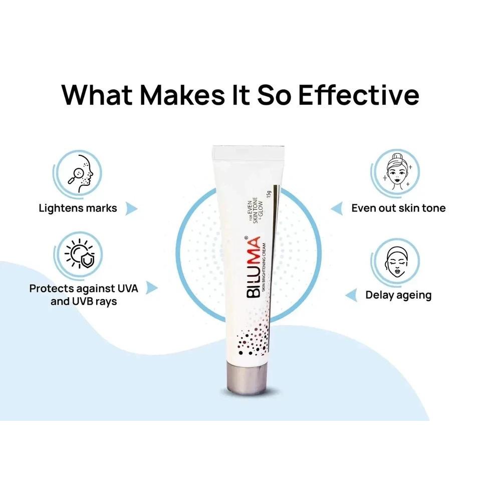 Biluma Crema Illuminante per la Pelle 15g Per un Tono Uniforme e Ridurre le Macchie Scure