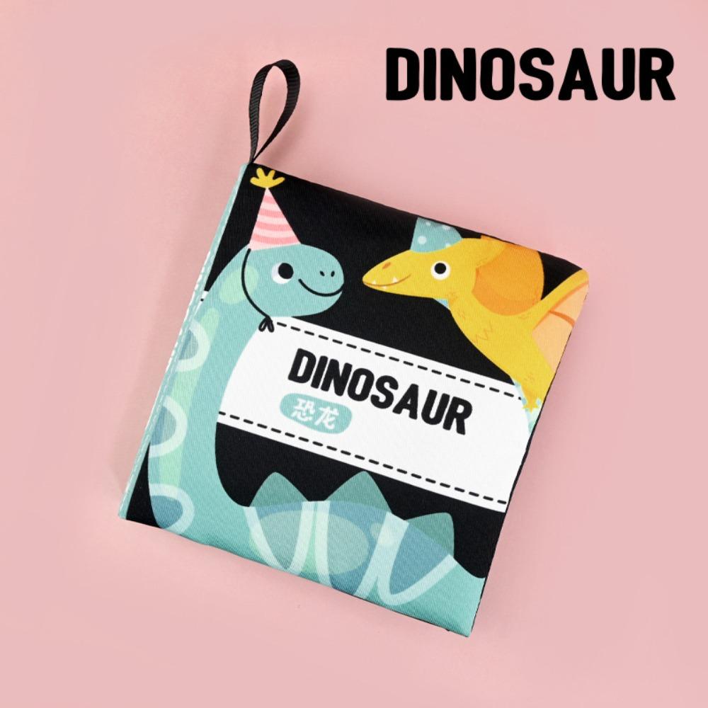 

0-6 лет Когнитивная тканевая книга Красочные книги с мультяшными иллюстрациями Детская тканевая книга Малыши Dinosaur