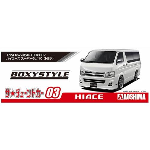 Aoshima Bunka Kyozai 1/24 The Tuned Car Series No. 3 Boxystyle TRH200V Hiace Super GL 2010 (Toyota) Plastic Model