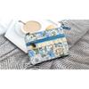 Encantador Monedero Mini con Estampado Floral, Adecuado para Mujeres, Compacto Monedero Multiespacio con Cremallera