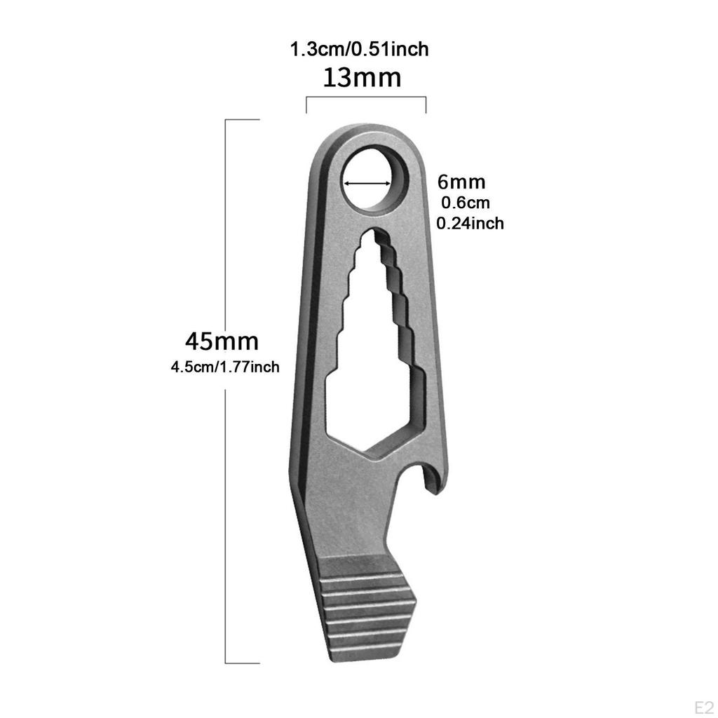 Keychain Multitool Bottle Opener Men Gift Outdoor Multifunction Lightweight Pocket Tool
