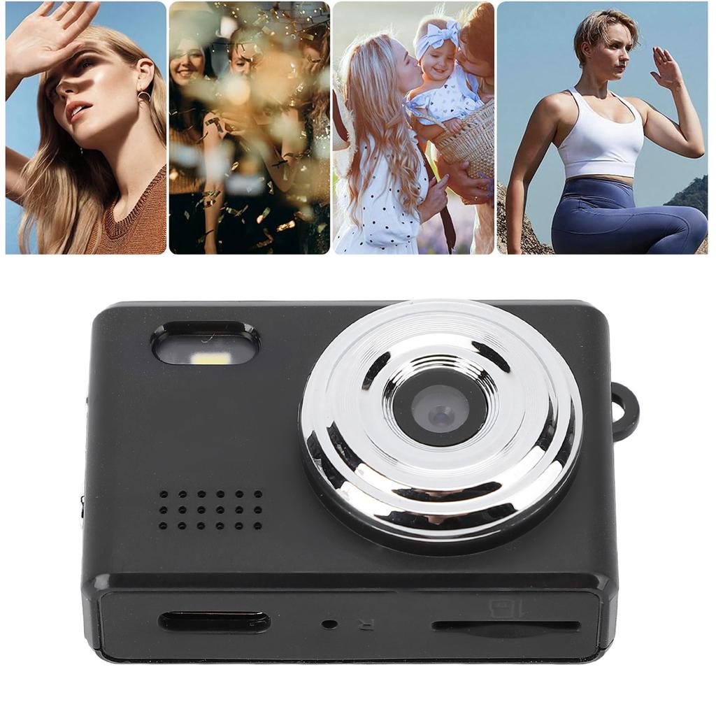 Digital Camera 1080P 12MP HD Portable Camera with 0.96 Inch Display Screen for Cycling Mountaineering Pet Record