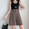 Women Suit Shorts Summer Baggy Solid Wide Pants Korean Fashion Casual Bottoms Classic Shorts Y2k Clothes