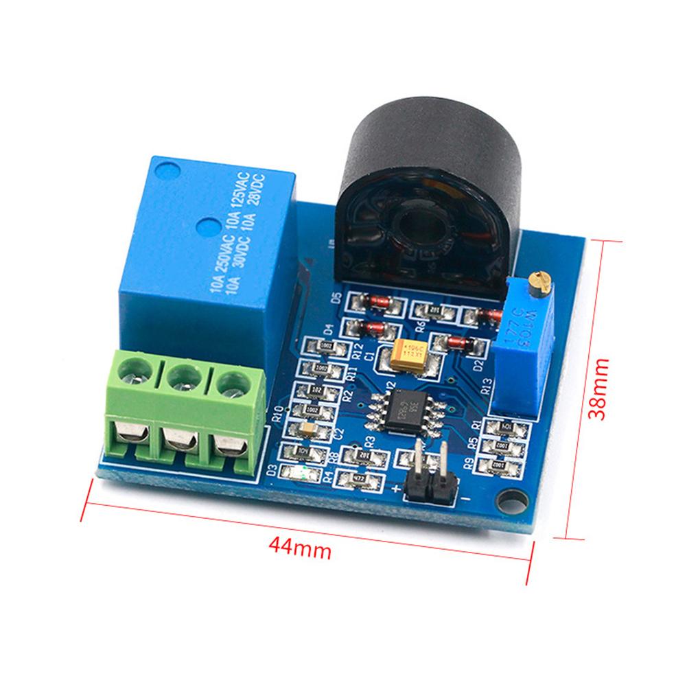 AC Current Detection Sensor Module 24V Relay Protection Over-Current Protection 44*38mm DC 24V Working Voltage