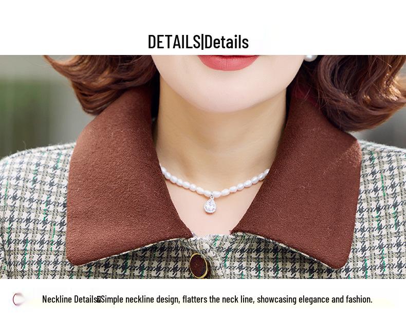 Women's 2026 Spring-Autumn Lapel Jacket for Middle-Aged & Elderly - Loose, Stylish Design