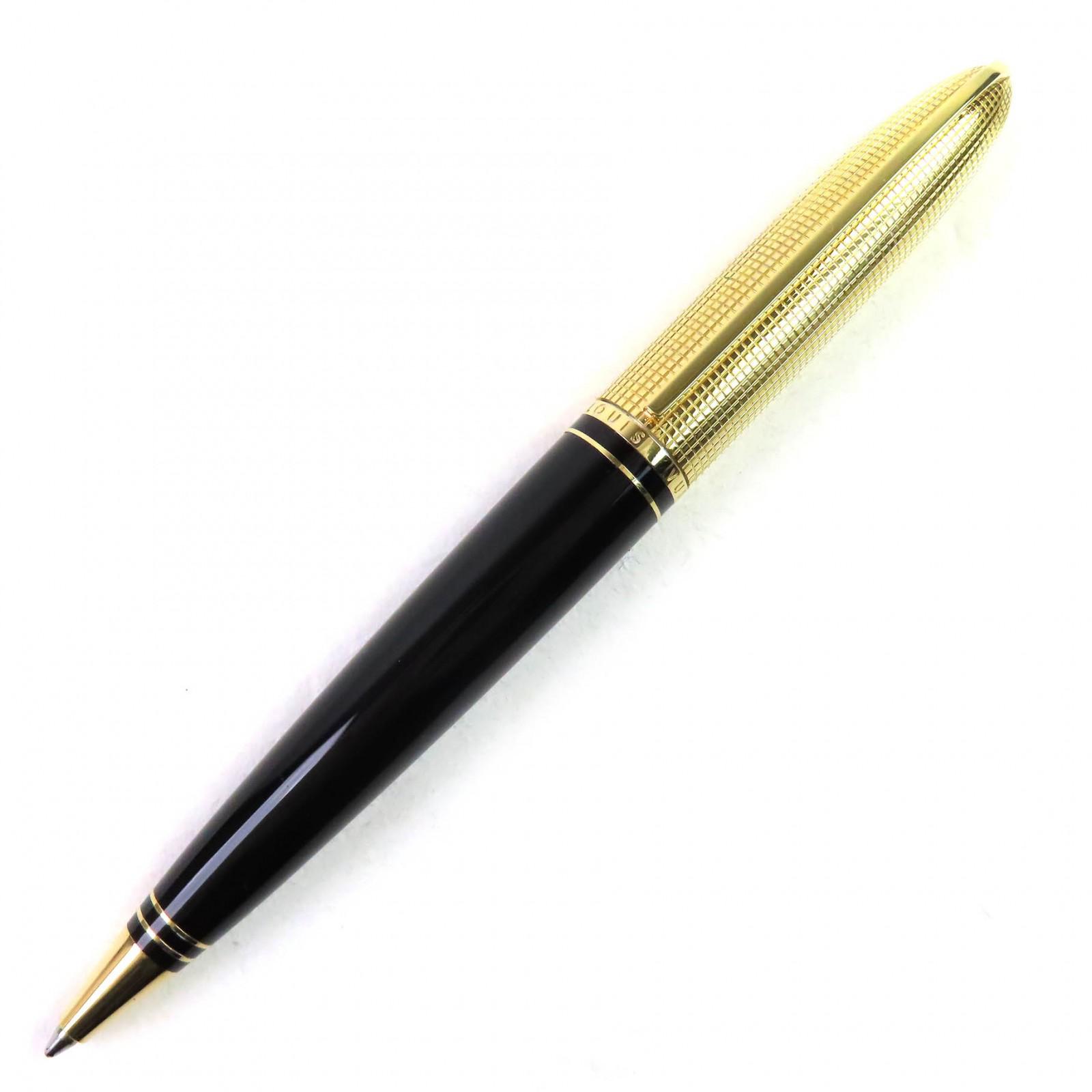 

Great LOUIS VUITTON Ballpoint pen Dock lacquer Twist type gold mens N76602 Used