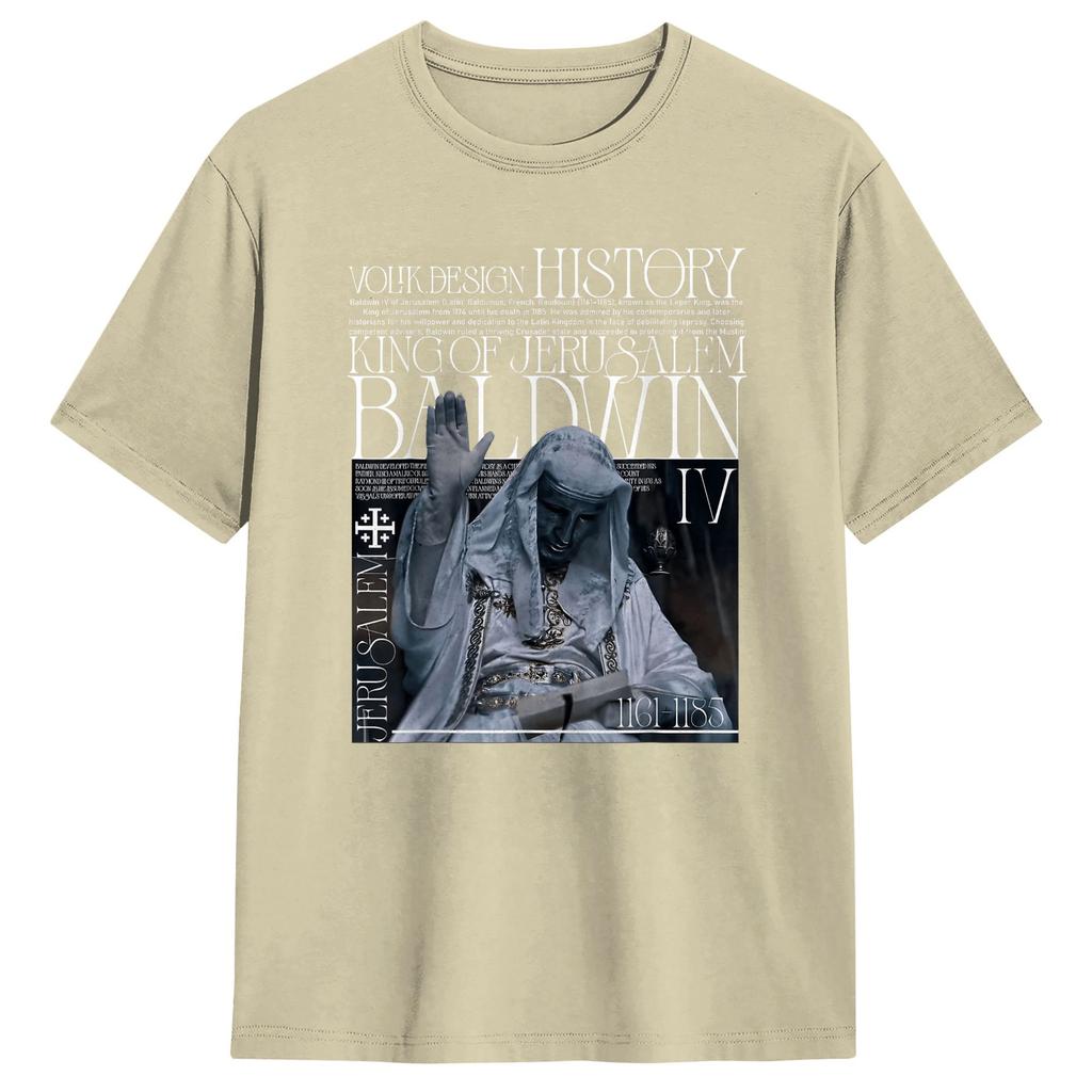 Sliver Mask King Baldwin IV Meme T Shirt Beach Harajuku TShirts Unisex Cotton O Neck Plus Size XL Tees ShortSleeve Tshirt