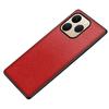 For Realme 15T 5G Case Litchi Texture PU Leather Coated PC + TPU Protective Phone Back Cover