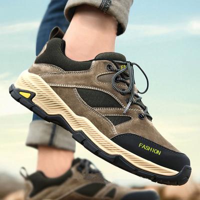 Men's Shoes Outdoor Mountaineering Hiking Shoes Work Shoes Protective Shoes Breathable Leisure Large Size Casual Shoes Light Running Shoes