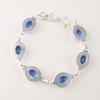 Natural Tanzanite Gemstone 925 Sterling Silver Jewelry Handcrafted Bracelet 8.5" RB-2-1