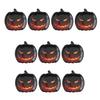 Halloween Pumpkin Paper Plates Black Orange Pumpkin Grimace Plates Disposable Serving Trays for Halloween Party Favors