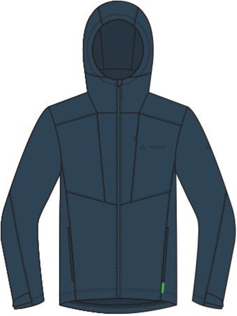 Geacă VAUDE pentru bărbați Cyclone cu glugă albastru baltic