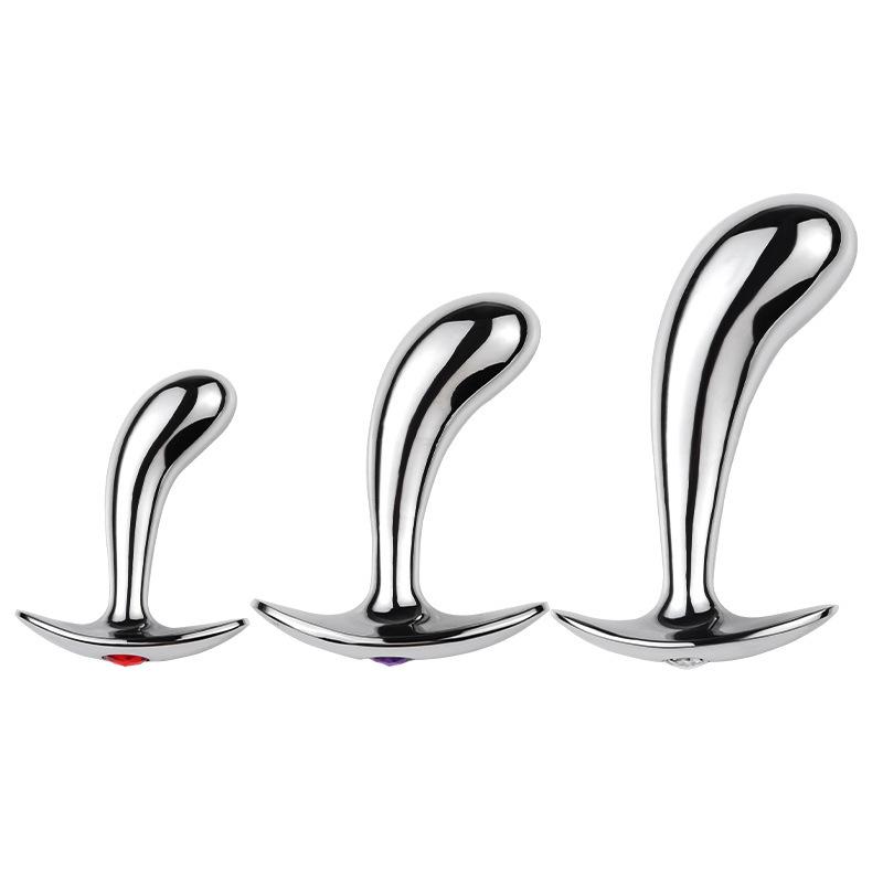 Metal Outerwear Anchor Crescent Anal Plug Thumb - Male & Female Domination Sex Toys