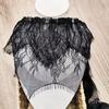 2M Floral Embroidery Lace Bearded Edge Handmade Hollowed Out Lace Sewing Material Lace Trim Wedding Embroidery Home Decor