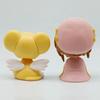 10cm Card Captor Sakura Anime Figure Look Up Kinomoto Action Version Cerberus Model Toy Doll Desk Decor Gift Q PVC Poseable Articulated Scale Detailed