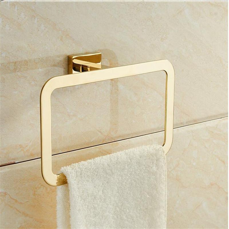 Tuqiu Gold Towel Ranger Brass Towel Holder Wall Mounted Towel Rack, Paper Holder ,Robe Hook Bathroom Accessory