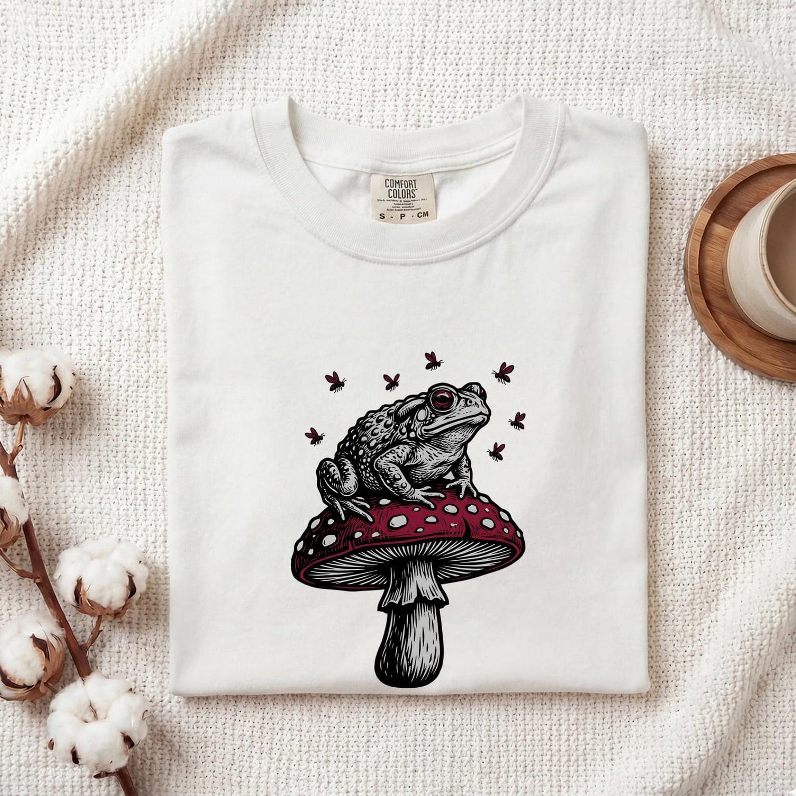 Toadstool Mushroom Shirt Mushroom Dark Gift Women Line Art Tee Fungus T-Shirt Fungi Fan Illustration Graphic Tshirt Sketch Insects Tshirt M