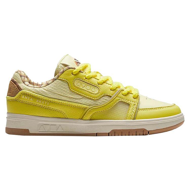 Anta Surfing Coconut Non-Slip Wear-Resistant Low-Top Skate Shoes Men Skate Shoes Yellow 112329231-3