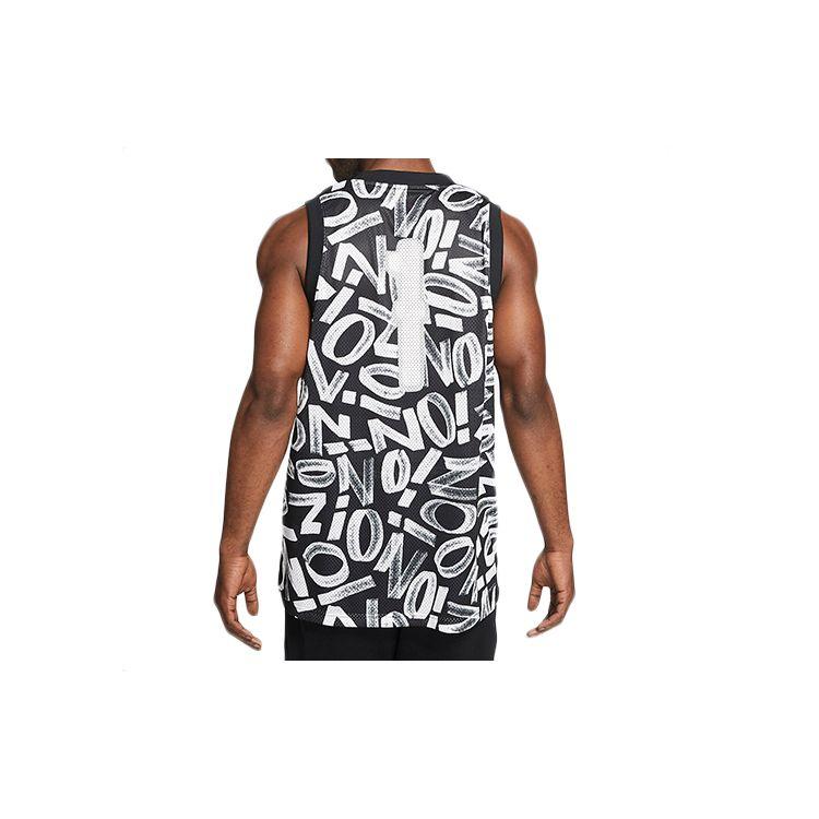 Jordan Dri-Fit Zion Full Print Basketball Performance Mesh Tank Top Men Tops Black DH0595-010