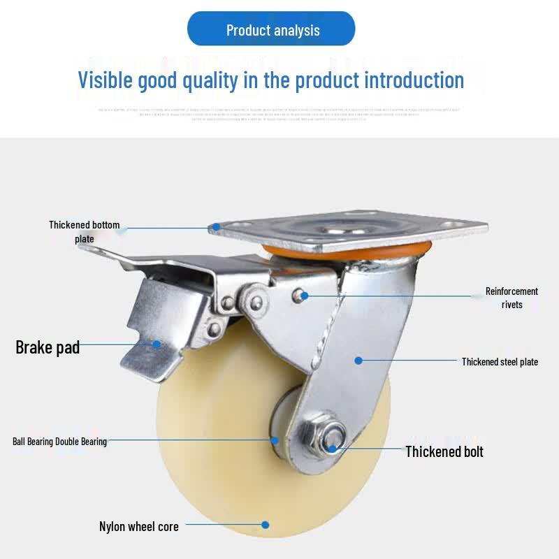 Heavy Duty Nylon Swivel Caster Wheel