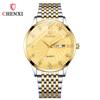 New TOP Brand Luxury Men's Watch With Box Business Double Calendar Steel Belt Men's Quartz Watches