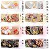 Nishijin Woven Key Case 4 Row Smart Key Trifold Key Holder Key Compact Key Holder 4 Row Key Hook Japanese Pattern Gold Brocade Takamisha Genji Emaki