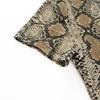 Sexy Crop Top Women Snake Print Tank Top Slim Primer High Collar Vest Harajuku Crop Tank Top T Shirt Femme Girls Camis Tops
