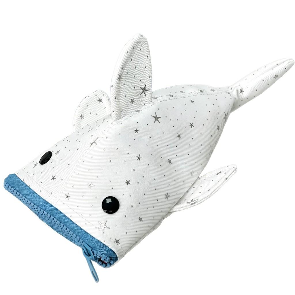 Astuccio a Forma di Squalo Stellato in Tela con Design Carino per Bambini e Ragazzi