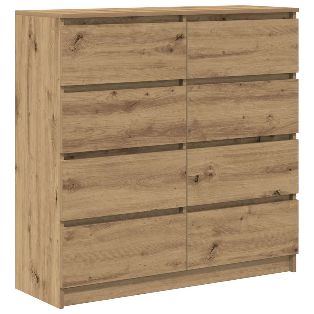 Artisan Oak Sideboard 100 x 35 x 99 cm Engineered Wood