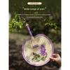 Hand-Woven Cattail Fan, Ancient Style Round Fan, Portable Hanfu Fan, Trendy Chinese Style, Woven, Portable, High Aesthetic Value, Summer