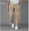 Locker geschnittener verkürzter Overall mit mehreren Taschen für Herren: Leichte, mittellange Outdoor-Freizeitshorts