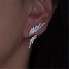 Fashion Wing Earrings Asymmetrical Ear Studs Multifuntional Ear Jewelry Pendant Earrings for Daily Everyday Occasion