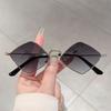 Women Y2k Metal Irregular Rhombus Sunglasses Women for Men New Vintage Punk Hip Hop Popular Decor Sun Glasses