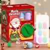 Halloween Mini Capsule Toy Machine 6/12/16 Random Surprise Eggs Cute Cartoon Gashapon Machine Mini Round Capsule Gift for Kindergarten Xmas Easter