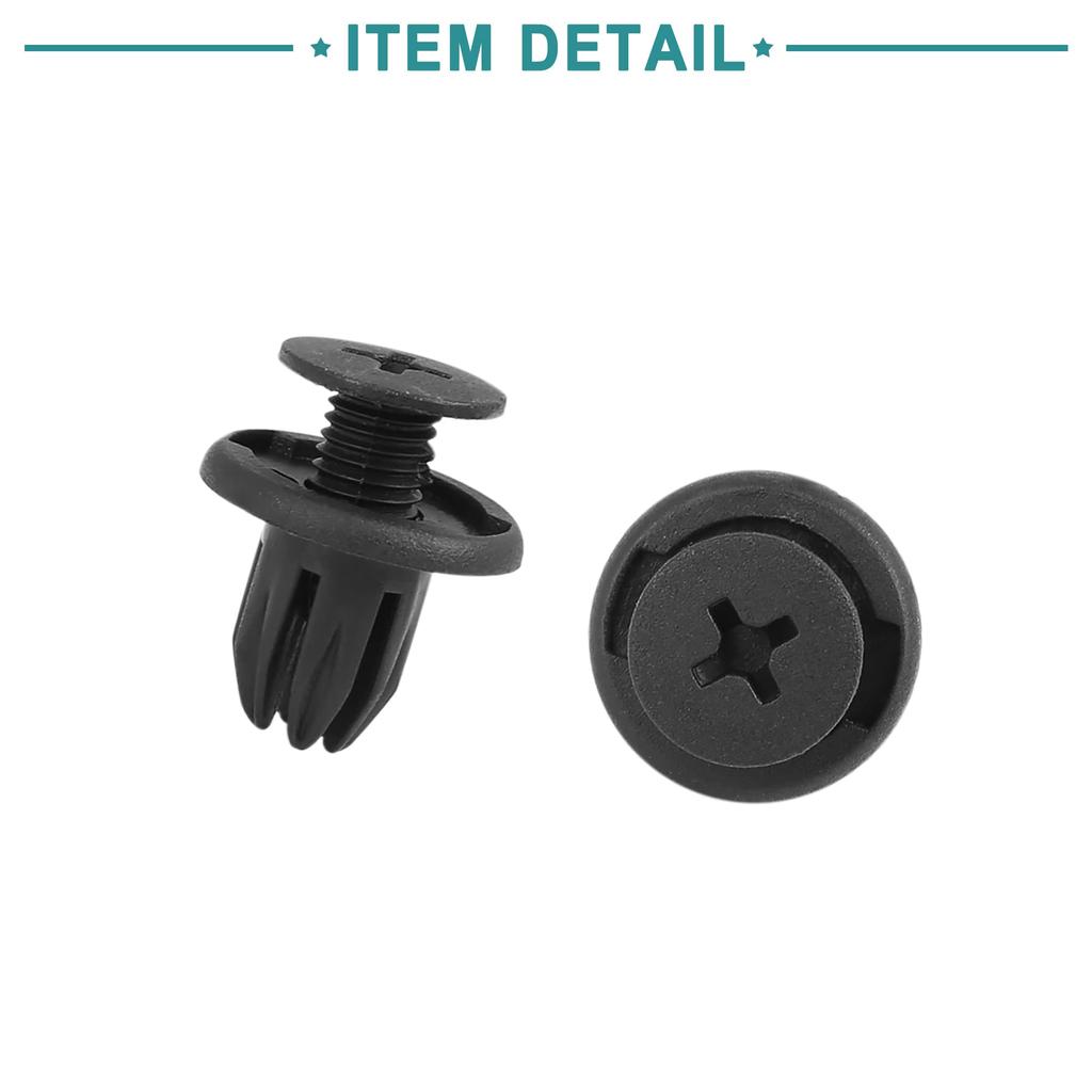 ACROPIX Door Sill Panel Liner Bumper Spoiler Push Rivet Retainer Fastener for BMW Mini Cooper E81 E82 E83 Black 20pcs