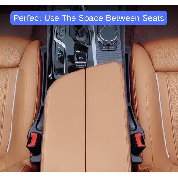 2PCS Car Seat Gap Filler, Universal No Drop Seat Guard Organizer, Stocking Stuffers For Men Women, Car Accessories Between Seat & Console For Car,