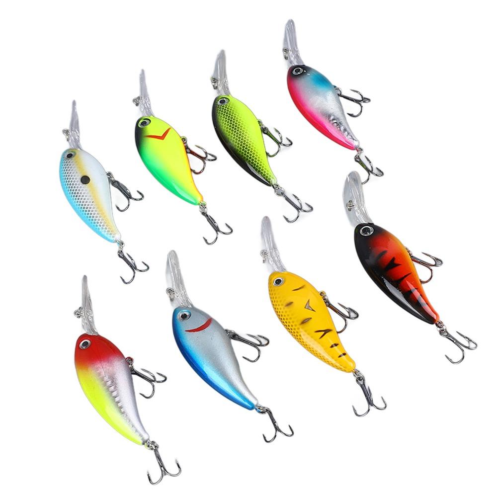 8PCS 10cm 14g Swimbaits Lures with Hook Bass Fishing Lures Lifelike Crank Bait Saltwater Fishing