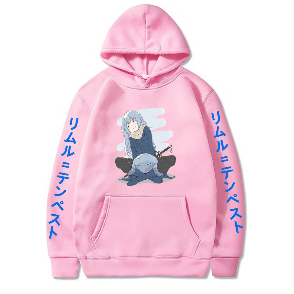 Anime Tensei Shitara Slime Datta Ken Hoodies Pullover Funny Cartoon Kawaii RimuruTempest Long Sleeve Hip Hop New Harajuku Sweatshirt