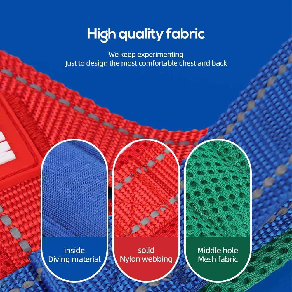 Color Block No-Pull Dog Harness for Small Dogs - Comfortable Adjustable Reflective Pet Vest with Padded Straps Outdoor Walking