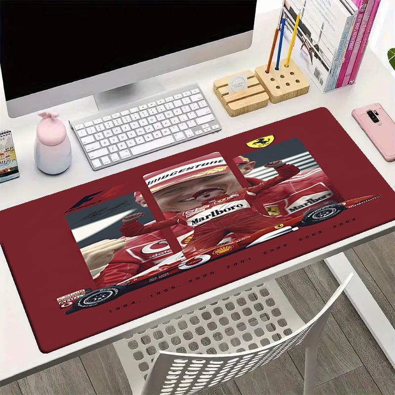 Michael Schumacher Theme Mouse Pad, Non Slip Rubber Base, Multifunctional Office & Home Decor, Perfect for Workspace Personalization.