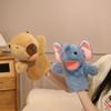 Frog Animal Hand Puppet Storytelling Duck Stuffed Plush Shark Toys Simulation Movable Mouth Hand Finger Story Puppet