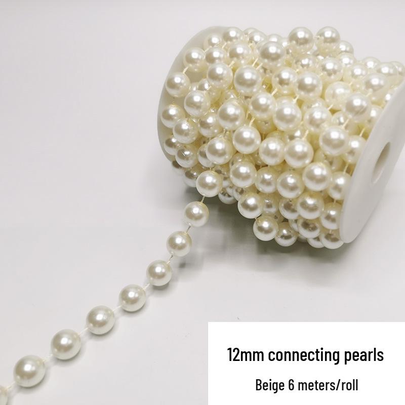 Double-Line Pearl Sunflower Snowflake Beads DIY Decoration