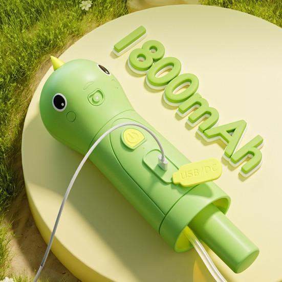Electric Shampoo Dispenser for Dog And Cat Bath Dinosaur Shape 2-in-1 Dog Soap Holder Rechargeable Dog Soap Foaming Machine for Cleaning