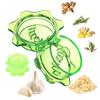 Folding Garlic Grinder Portable Garlic Mincer for Quick Meal Prep Press for Garlic Ginger Herbs Nuts Translucent Kitchen Tool